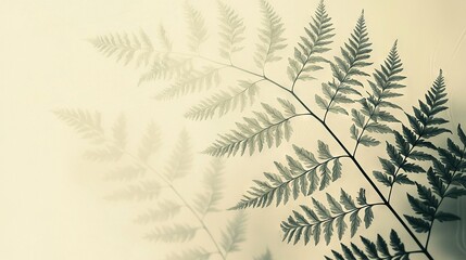    A photo of a green leafy plant on a white backdrop with a blurred image of leaves on the right side of the frame