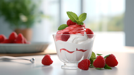 Wall Mural - Strawberry Yogurt