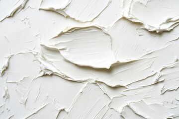 Poster - Textured paste application: light decorative fill background showcasing abstract rough paint strokes