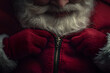 © HNXS Digital Art - Santa Claus preparing for Christmas celebration in a cozy, festive attire with a mesmerizing beard