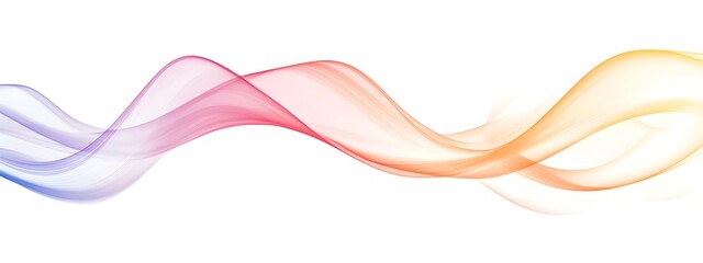 Fototapete - Continuous Light Wave  Elegant Abstract of Fluid Colorful Motion and Harmony