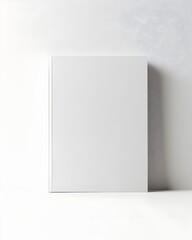 Poster - Crisp White Notepad with Sharp Edges Against Clean Backdrop
