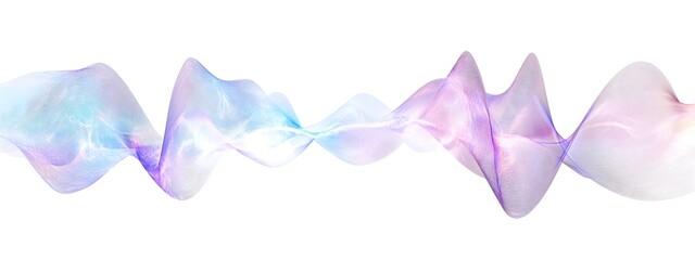 Poster - Ethereal Light Wave with Graceful Phase Shift   Captivating Abstract Digital Art