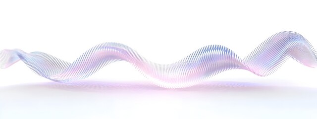Poster - Ethereal Light Wave with Hypnotic Frequency Comb Pattern