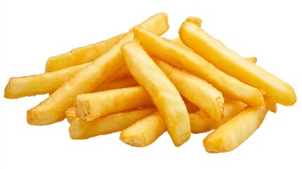 tasty French fries isolated on white background