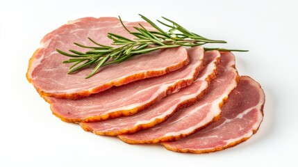 Poster - sliced ham on a plate