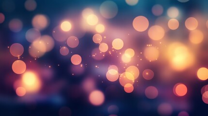 Aufkleber - A soft, blurred bokeh background with gentle, out-of-focus lights, creating a dreamy and elegant effect for use in various design contexts.