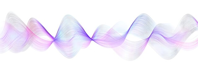 Poster - Light Wave with Interference Fringes Mesmerizing Abstract Digital Artwork