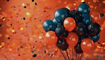 Wall Mural - celebratory balloons for birthdays add a festive touch.