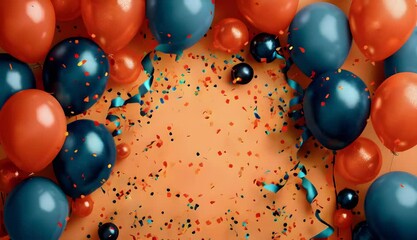 Wall Mural - celebratory balloons for birthdays add a festive touch.
