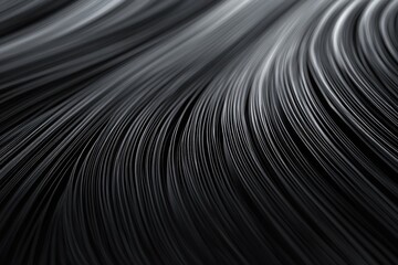 Aufkleber - abstract black texture featuring smooth flowing lines, perfect for backgrounds or artistic compositi
