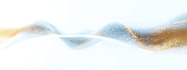 Poster - Luminous Light Wave with Dynamic Movement and Glowing Color Gradient