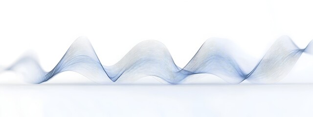 Poster - Mesmerizing Light Wave in Standing Pattern Form Elegant Flowing Abstract Digital