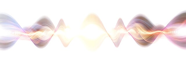 Poster - Mesmerizing Light Wave Interference Fringes Ethereal Digital Art Showcasing Vibrant Chromatic