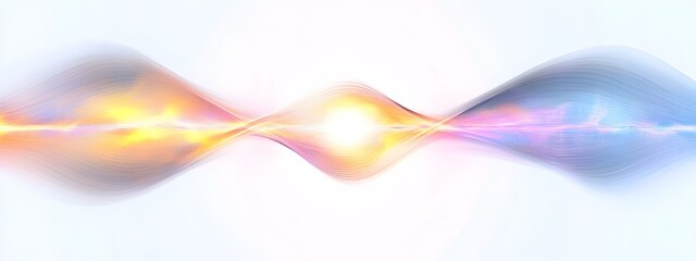 Poster - Mesmerizing Light Wave with Birefringence   Vibrant Digital