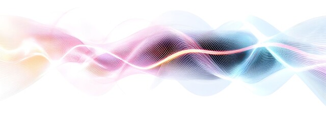 Poster - Mesmerizing Light Wave with Electromagnetic Field Visualization