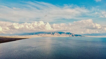 lake and mountains