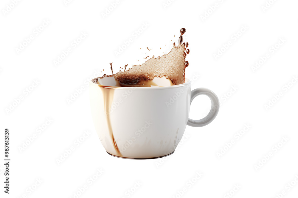 Cup of coffee on transparent background. PNG. Cut out. Coffee related ...