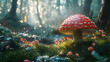 © sebelum - Enchanted Forest Mushroom 3D Illustration