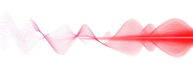 Poster - redshifted light wave abstract digital of fluid chromatic