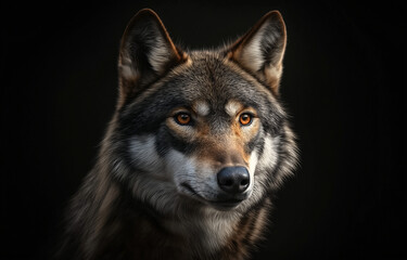  A fox portrait front face.