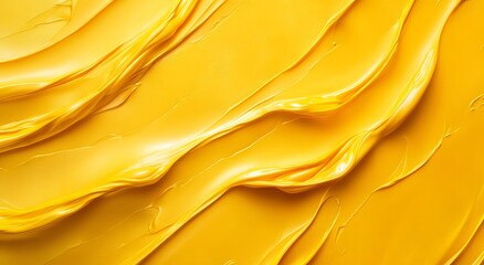 Poster - Abstract yellow background with golden shiny wall texture. Yellow wall background, golden background with abstract texture, The concept of Beautiful Luxury and Elegant golden metallic space for text