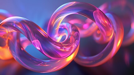 A vibrant abstract swirl of light and color, creating a dynamic and energetic composition.