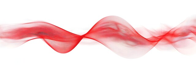 Poster - Vibrant Light Wave with Redshift Effect in Abstract Digital
