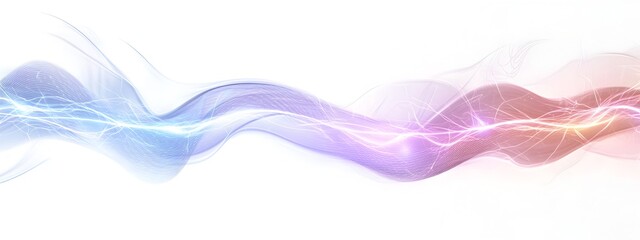 Poster - Vibrant Luminous Light Wave with Electric Field