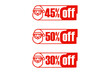 © awart Project - Illustration Vector Graphic of Christmas sale labels with Santa Claus. Perfect for holiday marketing, e-commerce, and retail designs.