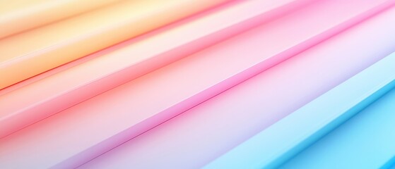 Poster - A colorful striped background with a blue stripe