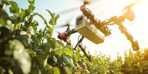 Robot farmers revolutionizing agriculture with advanced technology and farm automation 