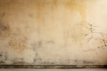 Wall Mural - background, where hand-made paper meets natural dye and sumi ink on an ancient
