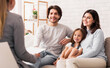 © Prostock-studio - Happy Parents With Little Daughter Sitting Together At Psycholigist's Office After Successful Family Therapy