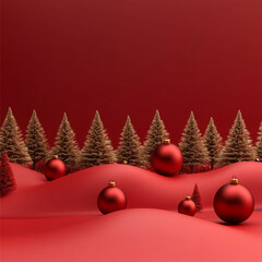 Wall Mural - A Christmas and New Year themed background