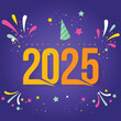 © Creativeactive - 2025 Happy New Year Background Design. Greeting Card, Banner, Poster. Vector Illustration.