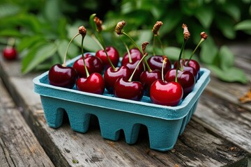 Organic Garden Fresh Sweet Cherry Harvest