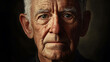 © Elnare - A close-up portrait of an elderly man with a serious expression.