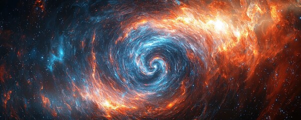 Poster - Stunning Hyper-Realistic Cosmic Swirl in 4K Resolution