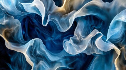 Poster - Abstract forms of swirling colors create a dynamic visual experience