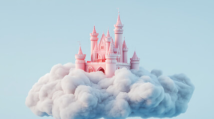 Wall Mural - castle in the clouds