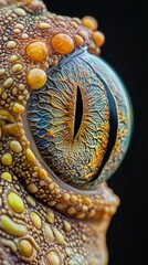 Poster - Close-Up of a Lizard's Eye: A Macro Photography Masterpiece