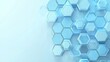 © nikolettamuhari - Abstract light blue background with hexagon shapes for a medical technology...