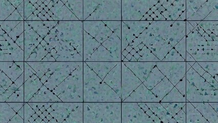 Aufkleber - Abstract Patterns: A complex grid of interconnected lines and dots creates an intricate pattern, inviting the viewer to explore its depths. Ideal for digital art, design, or background textures. 