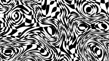 Poster - Animated wavy line motion graphic background. Seamless looped Abstract motion graphic, Abstract moving topographic map lines. Moving wavy line striped