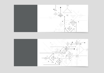 Poster - Abstract technology. Digital futuristic tech vector. Connection pattern background