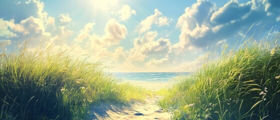 Wall Mural - The concept of Summer background