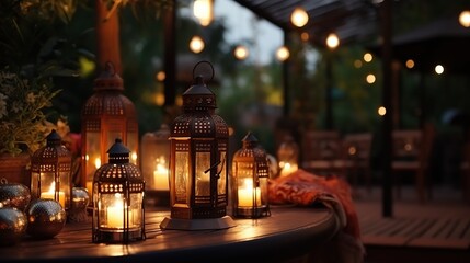 Wall Mural - Cozy Lantern Evening