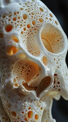 Wall Mural - close-up of a bone structure: a detailed look at the micro-architecture