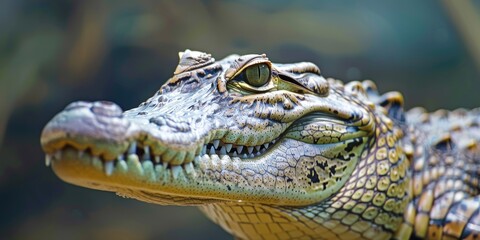 Wall Mural - Close-up view of a Nile crocodile